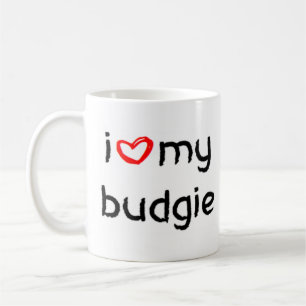 Taza De Café corazón de budgie