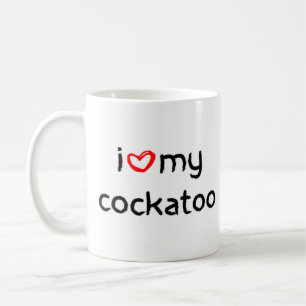 Taza De Café corazón de cacatúa