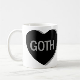 Taza De Café Corazón de Caramelo - Goth