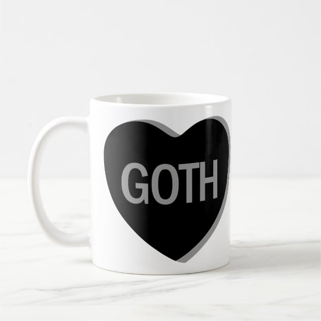Taza De Café Corazón de Caramelo - Goth (Izquierda)