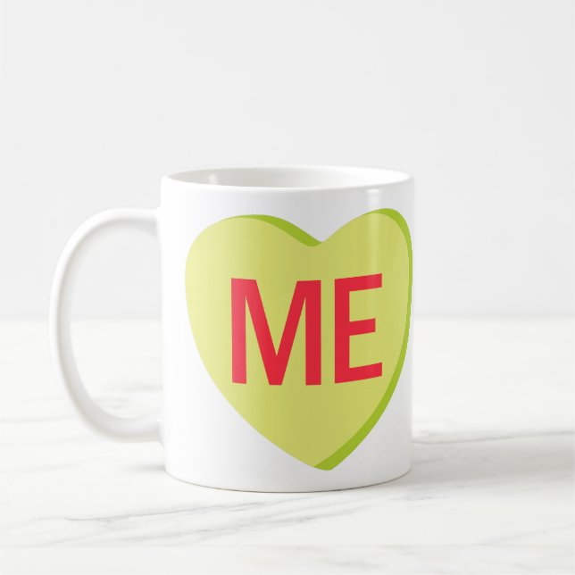 Taza De Café Corazón de Caramelo - YO (Izquierda)