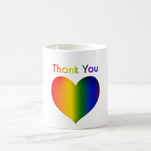Taza De Café Corazón de color arcoiris