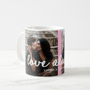 Taza De Café Corazón de cualquier color y foto   Amor romántico
