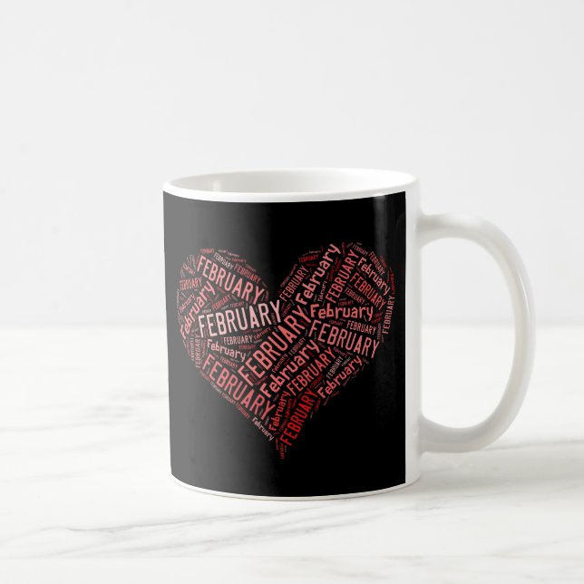 Taza De Café Corazón de Febrero (Derecha)