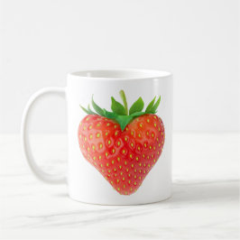 Taza De Café Corazón de fresa