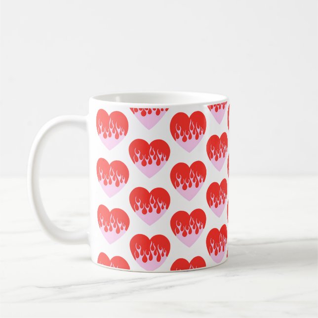 Taza De Café Corazón de Fuego (Izquierda)