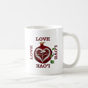 Taza De Café Corazón de Granada AMOR San Valentín