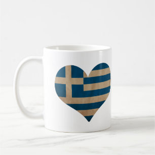 Taza De Café Corazón de Grecia