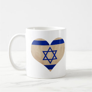 Taza De Café Corazón de Israel