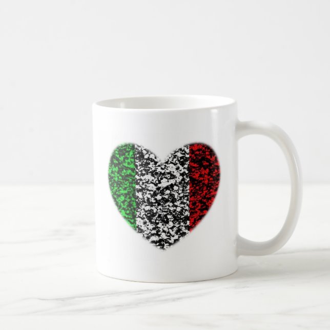 Taza De Café Corazón de Italia (Derecha)