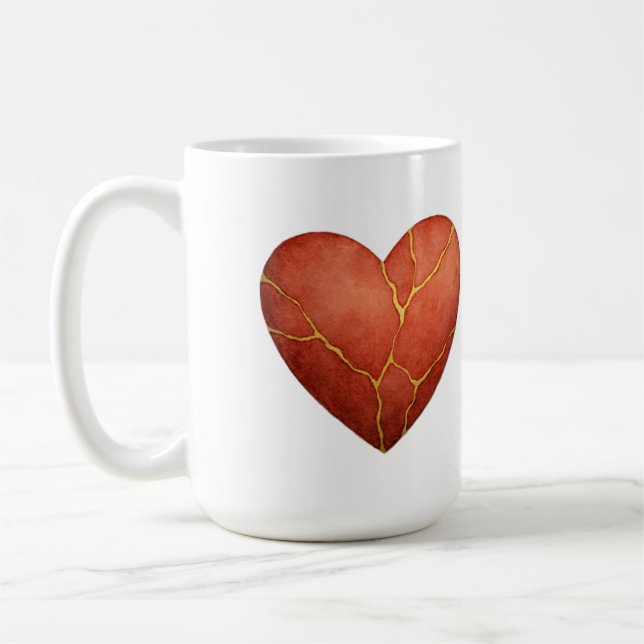 Taza De Café Corazón de Kintî (Izquierda)
