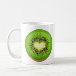 Taza De Café Corazón de Kiwi