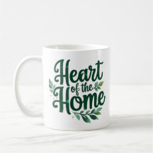 Corazón de la casa | Mug de nombre personalizado