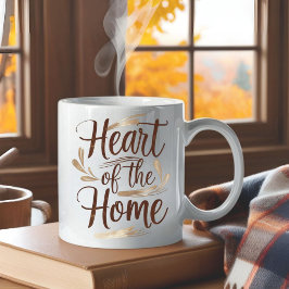Taza De Café Corazón de la casa | Mug de nombre personalizado