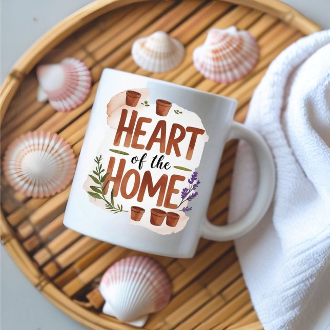 Taza De Café Corazón de la casa | Mug de nombre personalizado (Subido por el creador)