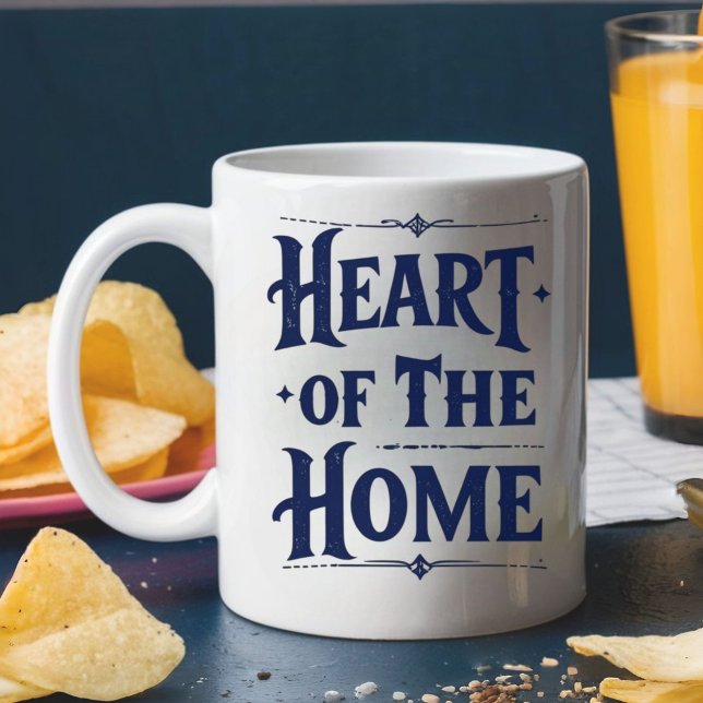 Taza De Café Corazón de la casa | Mug de nombre personalizado (Subido por el creador)