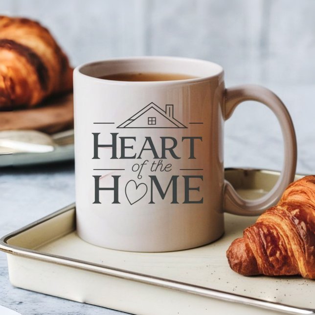 Taza De Café Corazón de la casa | Mug de nombre personalizado (Subido por el creador)