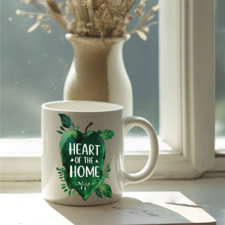 Taza De Café Corazón de la casa | Mug de nombre personalizado