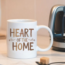 Taza De Café Corazón de la casa | Mug de nombre personalizado