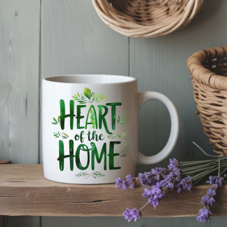 Taza De Café Corazón de la casa | Mug de nombre personalizado