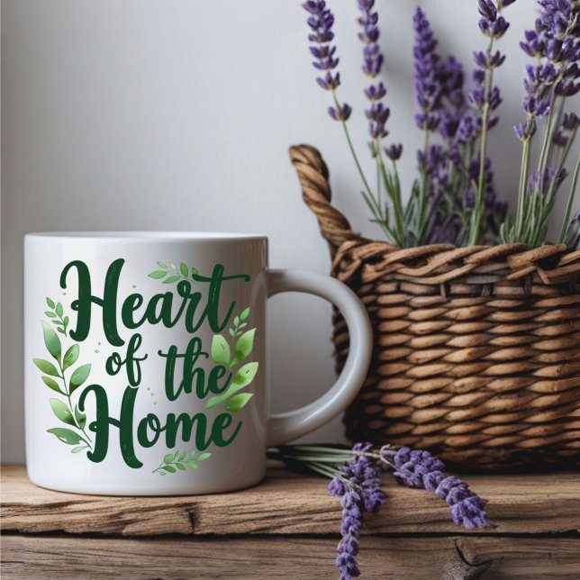 Taza De Café Corazón de la casa | Mug de nombre personalizado (Subido por el creador)