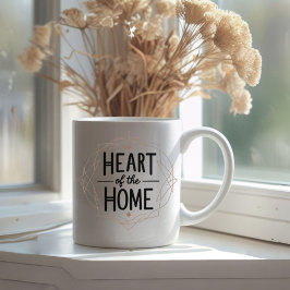 Taza De Café Corazón de la casa | Mug de nombre personalizado