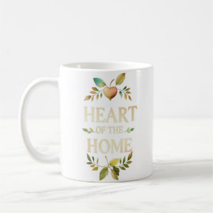 Taza De Café Corazón de la casa Mug de nombre personalizado