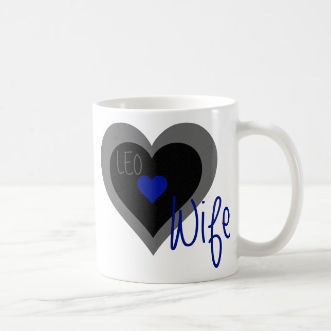 Taza De Café Corazón de la esposa de LEO (Derecha)