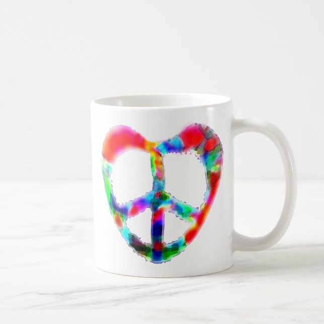 Taza De Café Corazón de la Paz (Derecha)