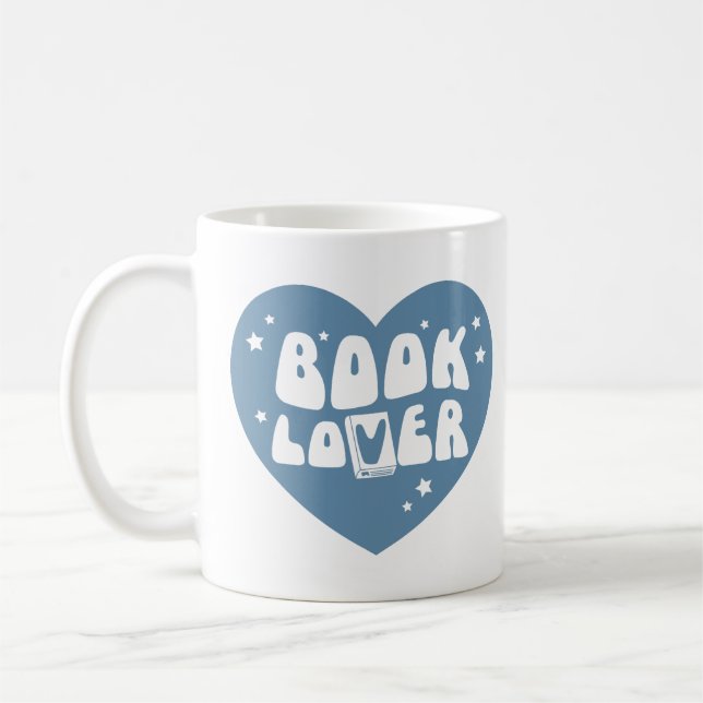 Taza De Café Corazón de los Lover del Libro (Izquierda)