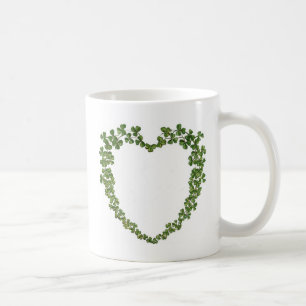Taza De Café Corazón de los tréboles