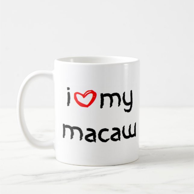Taza De Café corazón de maca (Izquierda)