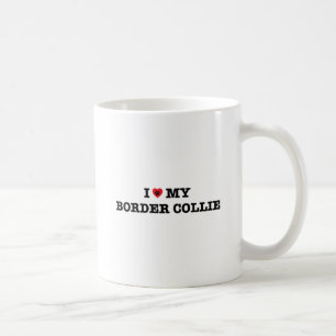 Taza De Café Corazón de mi frontera Collie café Mug