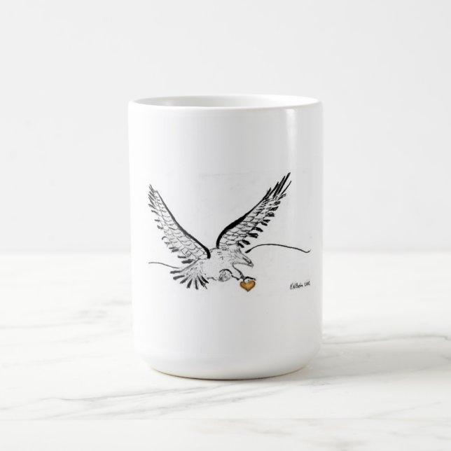 Taza De Café Corazón de oro Eagle (Centro)