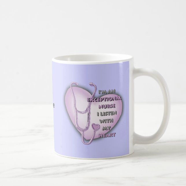 Taza De Café Corazón de Oro enfermera excepcional (Derecha)