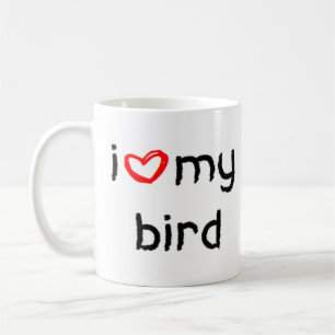 Taza De Café corazón de pájaro