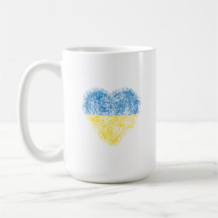 Taza De Café Corazón de Ucrania