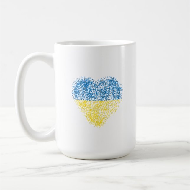 Taza De Café Corazón de Ucrania (Izquierda)