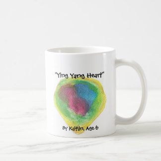 Taza De Café "Corazón de Ying Yang", por Kaitlin,…