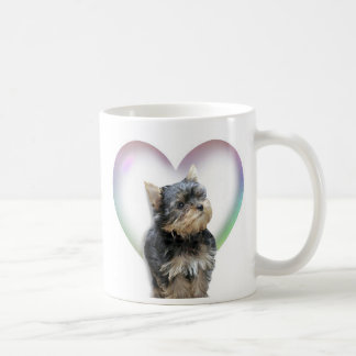 Taza De Café Corazón de Yorkie