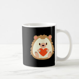 Taza De Café Corazón del día de San Valentín de erizo Regalo pa
