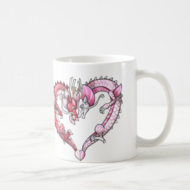 Taza De Café Corazón del dragón (Derecha)
