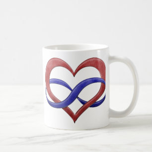 Taza De Café Corazón del infinito del orgullo de Polyamory