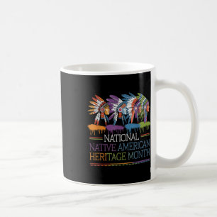 Taza De Café Corazón del Mes del Patrimonio Nativo Estadouniden