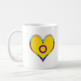 Taza De Café Corazón del Orgullo Intersexual