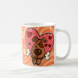 Taza De Café corazón del perrito