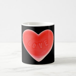 Taza De Café Corazón dulce Mug negro