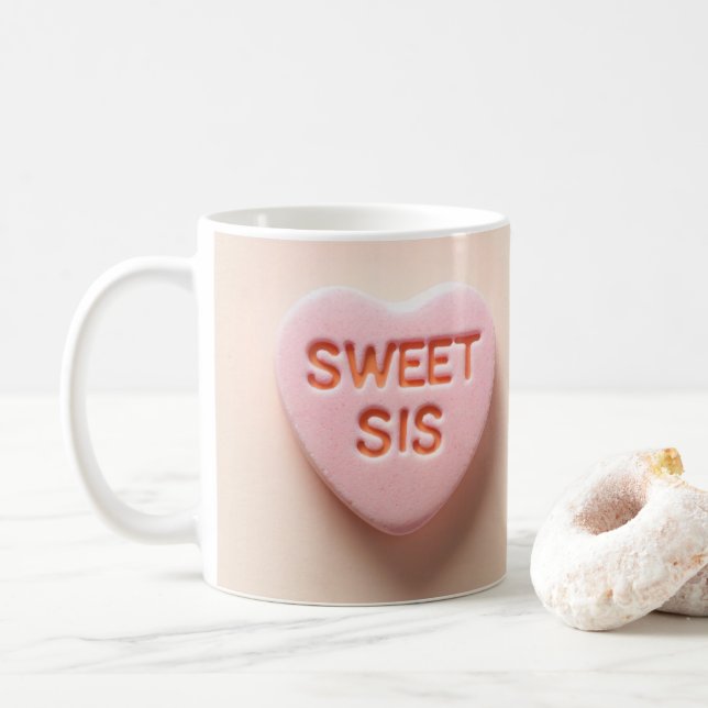 Taza De Café Corazón dulce Sis Candy (Con donut)