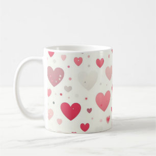 Taza De Café Corazón El día de San Valentín colorido