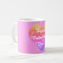 Corazón El día de San Valentín Retro Rosa